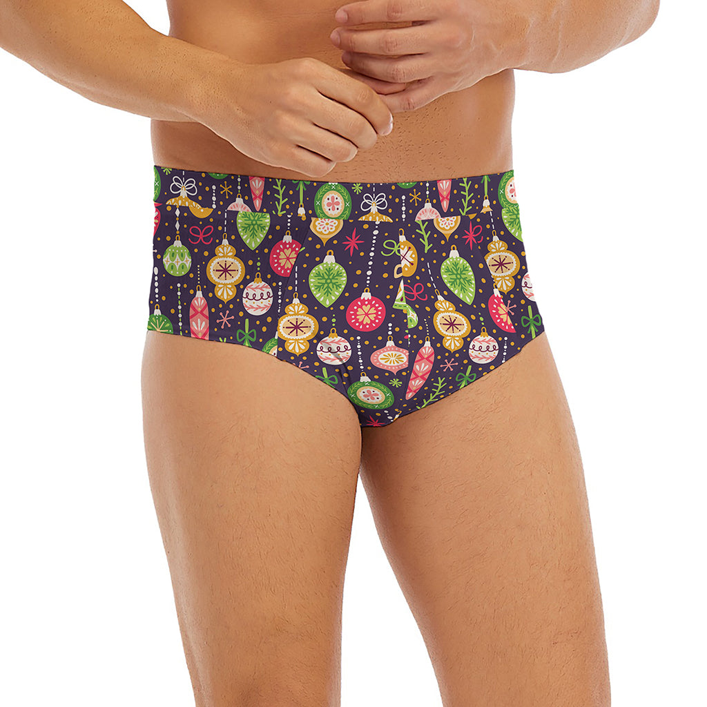 Christmas Baubles Pattern Print Men's Briefs