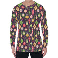 Christmas Baubles Pattern Print Men's Long Sleeve T-Shirt