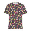 Christmas Baubles Pattern Print Men's Athletic T-Shirt