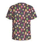Christmas Baubles Pattern Print Men's Sports T-Shirt