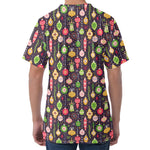 Christmas Baubles Pattern Print Men's Velvet T-Shirt