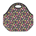 Christmas Baubles Pattern Print Neoprene Lunch Bag
