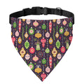 Christmas Baubles Pattern Print Over The Collar Dog Bandana