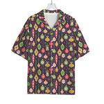 Christmas Baubles Pattern Print Rayon Hawaiian Shirt