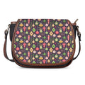 Christmas Baubles Pattern Print Saddle Bag
