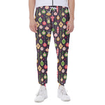 Christmas Baubles Pattern Print Scuba Joggers