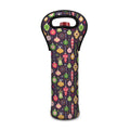 Christmas Baubles Pattern Print Single Neoprene Wine Tote