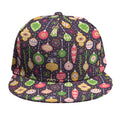 Christmas Baubles Pattern Print Snapback Cap