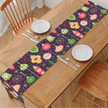 Christmas Baubles Pattern Print Table Runner