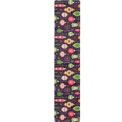 Christmas Baubles Pattern Print Table Runner