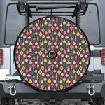Christmas Baubles Pattern Print Tire Cover With Camera Hole