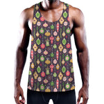 Christmas Baubles Pattern Print Training Tank Top