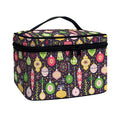 Christmas Baubles Pattern Print Travel Makeup Bag