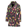 Christmas Baubles Pattern Print Women's Bathrobe