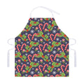 Christmas Berry And Candy Pattern Print Adjustable Apron