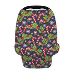 Christmas Berry And Candy Pattern Print Baby Seat Cover