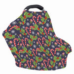 Christmas Berry And Candy Pattern Print Baby Seat Cover