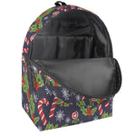 Christmas Berry And Candy Pattern Print Backpack