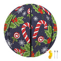 Christmas Berry And Candy Pattern Print Basketball