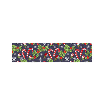 Christmas Berry And Candy Pattern Print Bed Runner