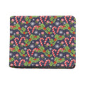 Christmas Berry And Candy Pattern Print Bifold Wallet