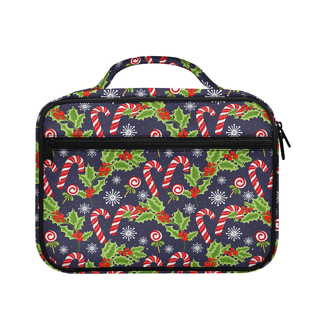 Christmas Berry And Candy Pattern Print Briefcase Bible Bag