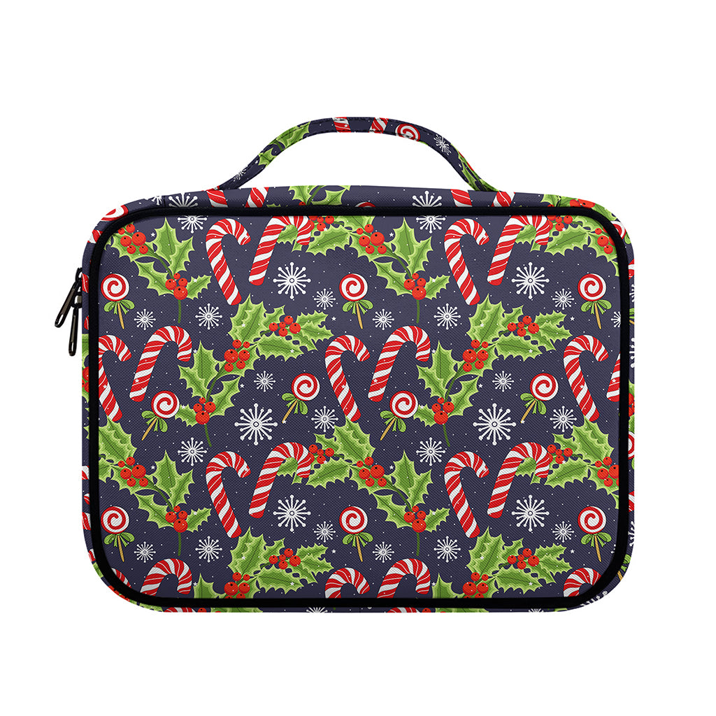 Christmas Berry And Candy Pattern Print Briefcase Bible Bag