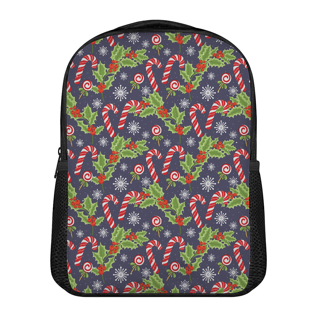 Christmas Berry And Candy Pattern Print Casual Backpack