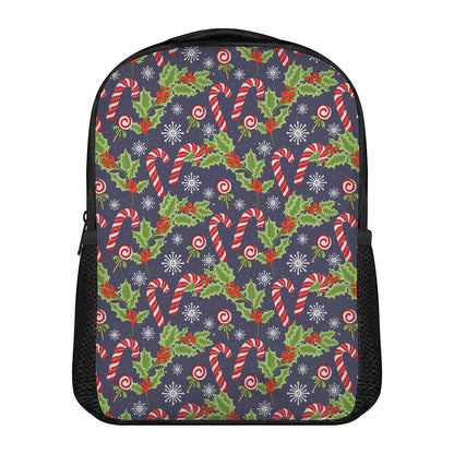 Christmas Berry And Candy Pattern Print Casual Backpack