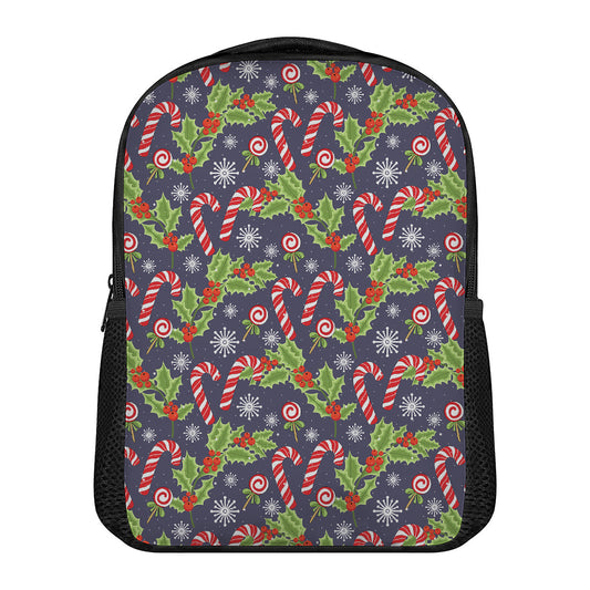 Christmas Berry And Candy Pattern Print Casual Backpack