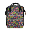 Christmas Berry And Candy Pattern Print Diaper Bag