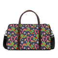 Christmas Berry And Candy Pattern Print Duffel Bag