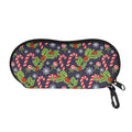Christmas Berry And Candy Pattern Print Glasses Case