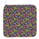 Christmas Berry And Candy Pattern Print Hand Towel