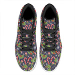 Christmas Berry And Candy Pattern Print High Top Leather Sneakers