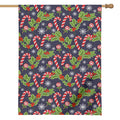 Christmas Berry And Candy Pattern Print House Flag