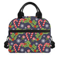 Christmas Berry And Candy Pattern Print Insulated Lunch Bag