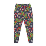 Christmas Berry And Candy Pattern Print Jogger Pants