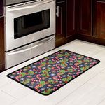 Christmas Berry And Candy Pattern Print Kitchen Mat