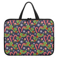 Christmas Berry And Candy Pattern Print Laptop Sleeve With Handle