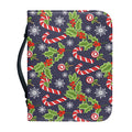 Christmas Berry And Candy Pattern Print Leather Bible Cover