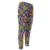 Christmas Berry And Candy Pattern Print Men's Compression Pants