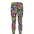 Christmas Berry And Candy Pattern Print Men's Leggings