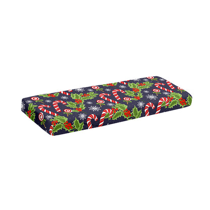 Christmas Berry And Candy Pattern Print Piano Keyboard Cover