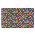 Christmas Berry And Candy Pattern Print Polyester Doormat