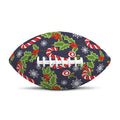 Christmas Berry And Candy Pattern Print Rugby Ball