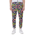 Christmas Berry And Candy Pattern Print Joggers