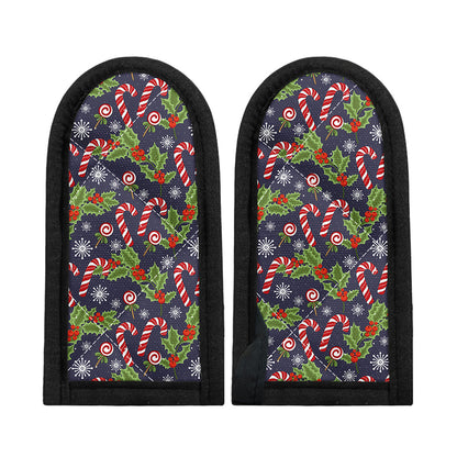 Christmas Berry And Candy Pattern Print Skillet Handle Cover