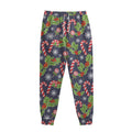 Christmas Berry And Candy Pattern Print Sweatpants
