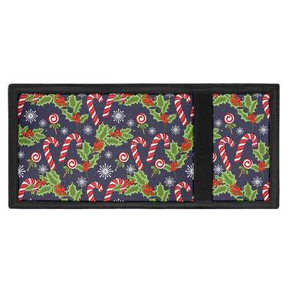Christmas Berry And Candy Pattern Print Trifold Wallet